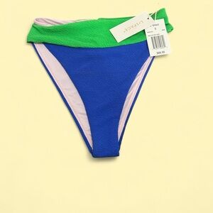 L*Space Vibrant Green and Blue Bikini Bottom